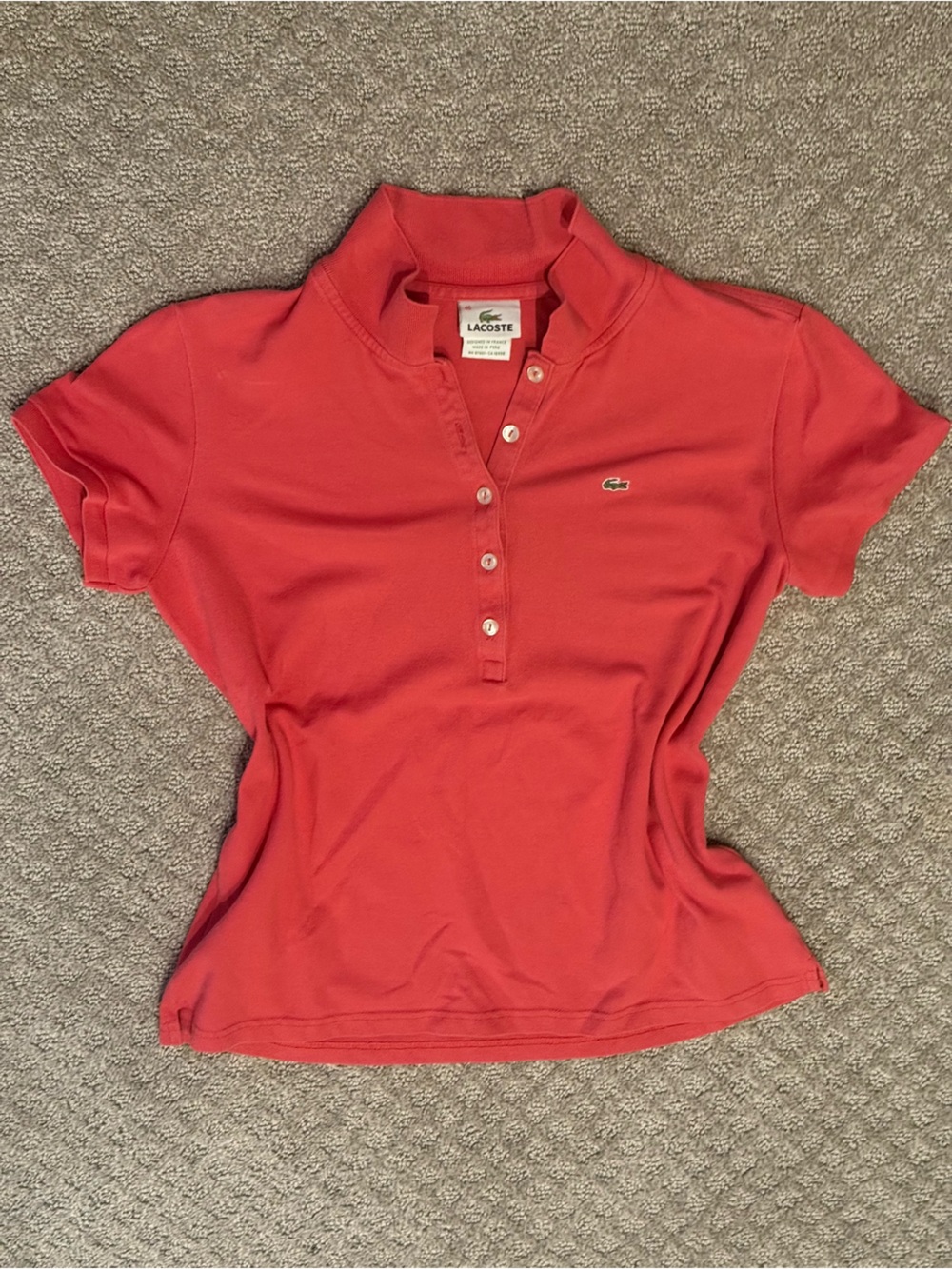 Lacoste Kids Red Polo